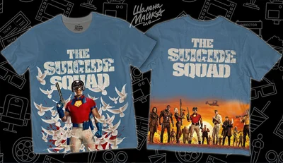 Футболки с полной запечаткой: отряд самоубийц - Миротворец 